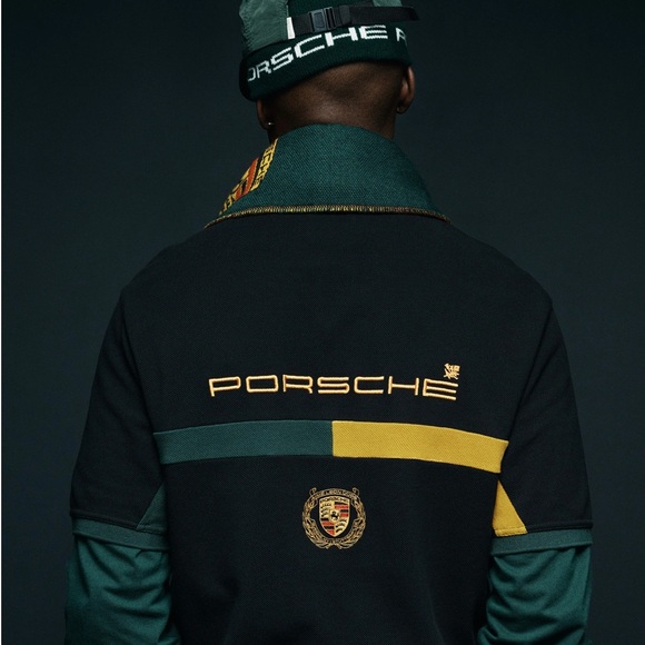 Aime Leon Dore ALD / Porsche Nylon Logo Hat Pine Grove Green Logo
